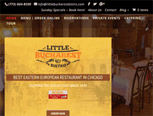 Tablet Screenshot of littlebucharestbistro.com